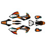 husqvarna fc350 graphics kit 2016-2018 rugged series orange