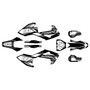 husqvarna tx300 graphics kit 2017-2018 rugged series white