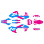 husqvarna fx350 graphics kit 2017-2018 vendetta series magenta