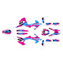 gasgas ec200 graphics kit 2018-2020 cloaked series magenta