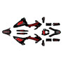 gasgas ec200 graphics kit 2018-2020 rebel series red-shift