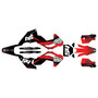 husqvarna tc125 graphics kit 2023-2024 fatality series red