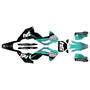 husqvarna tc125 graphics kit 2023-2024 fatality series teal