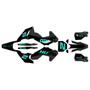 husqvarna fx450 graphics kit 2023-2024 base series teal-shift