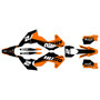 husqvarna te300 graphics kit 2024-2026 base series orange