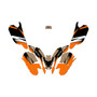polaris pred50 graphics kit all years divison series orange