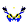 polaris outlaw50 graphics kit all years divison series yellow