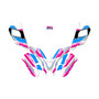 polaris outlaw50 graphics kit all years razor series magenta