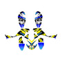 polaris outlaw450 graphics kit 2006-2008 division series yellow
