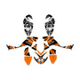 polaris outlaw450 graphics kit 2006-2008 division series orange