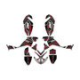 polaris outlaw525 graphics kit 2006-2008 rift series red