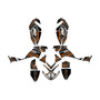 polaris outlaw525 graphics kit 2006-2008 rift series orange
