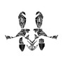 polaris outlaw525 graphics kit 2006-2008 rift series white