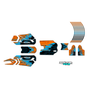 stacyc 12ebrushless graphics kit all years fracture series orange