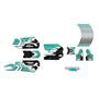 stacyc 12ebrushless graphics kit all years fracture series teal