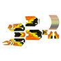 stacyc 16ebrushless graphics kit all years fracture series orange