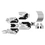 stacyc 16ebrushless graphics kit all years fracture series white