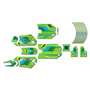 stacyc 16ebrushless graphics kit all years klutch series green
