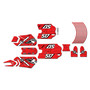 stacyc 16ebrushless graphics kit all years predator series red