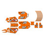 stacyc 16ebrushless graphics kit all years predator series orange