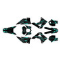 gasgas ec450 graphics kit 2010-2011 twitch series teal