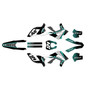 gasgas ec300f graphics kit 2012-2017 swirl series teal
