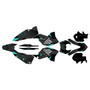 ktm 250excf graphics kit 2008-2011 bold series teal