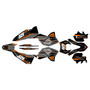 ktm 250excf graphics kit 2008-2011 guard series orange