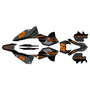 ktm 250excf graphics kit 2008-2011 og series orange-shift