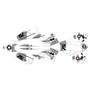 ktm 250excf graphics kit 2008-2011 predator series white