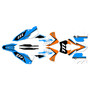 ktm 250excf graphics kit 2008-2011 razor series cyan