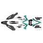 ktm 250excf graphics kit 2008-2011 razor series teal