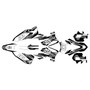 ktm 250excf graphics kit 2008-2011 rugged series white