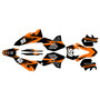 ktm 250excf graphics kit 2008-2011 speed series orange