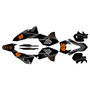 ktm 250excf graphics kit 2008-2011 speed series orange-shift