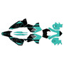 ktm 250excf graphics kit 2008-2011 splinter series teal