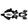 ktm 250excf graphics kit 2008-2011 splinter series orange-shift