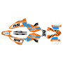 ktm 250excf graphics kit 2008-2011 split series orange