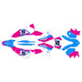ktm 250excf graphics kit 2008-2011 venom series magenta