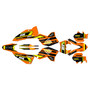 ktm 250excf graphics kit 2008-2011 warrior series orange