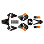 ktm 250exc graphics kit 1993-1997 bolt series orange