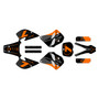 ktm 250sx graphics kit 1993-1997 bolt series orange-shift