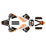 ktm 300exc graphics kit 1993-1997 cyrus series orange