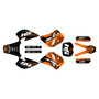 ktm 125sx graphics kit 1993-1997 fatality series orange