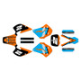 ktm 250sx graphics kit 1993-1997 razor series cyan