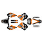 ktm 250sx graphics kit 1993-1997 screech series orange