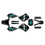 ktm 250sx graphics kit 1993-1997 screech series teal-shift