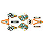 ktm 125exc graphics kit 1993-1997 split series teal