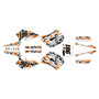 ktm 125sx graphics kit 1993-1997 twitch series orange-shift