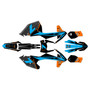 ktm 300xcw graphics kit 2017-2019 bolt series orange-cyan